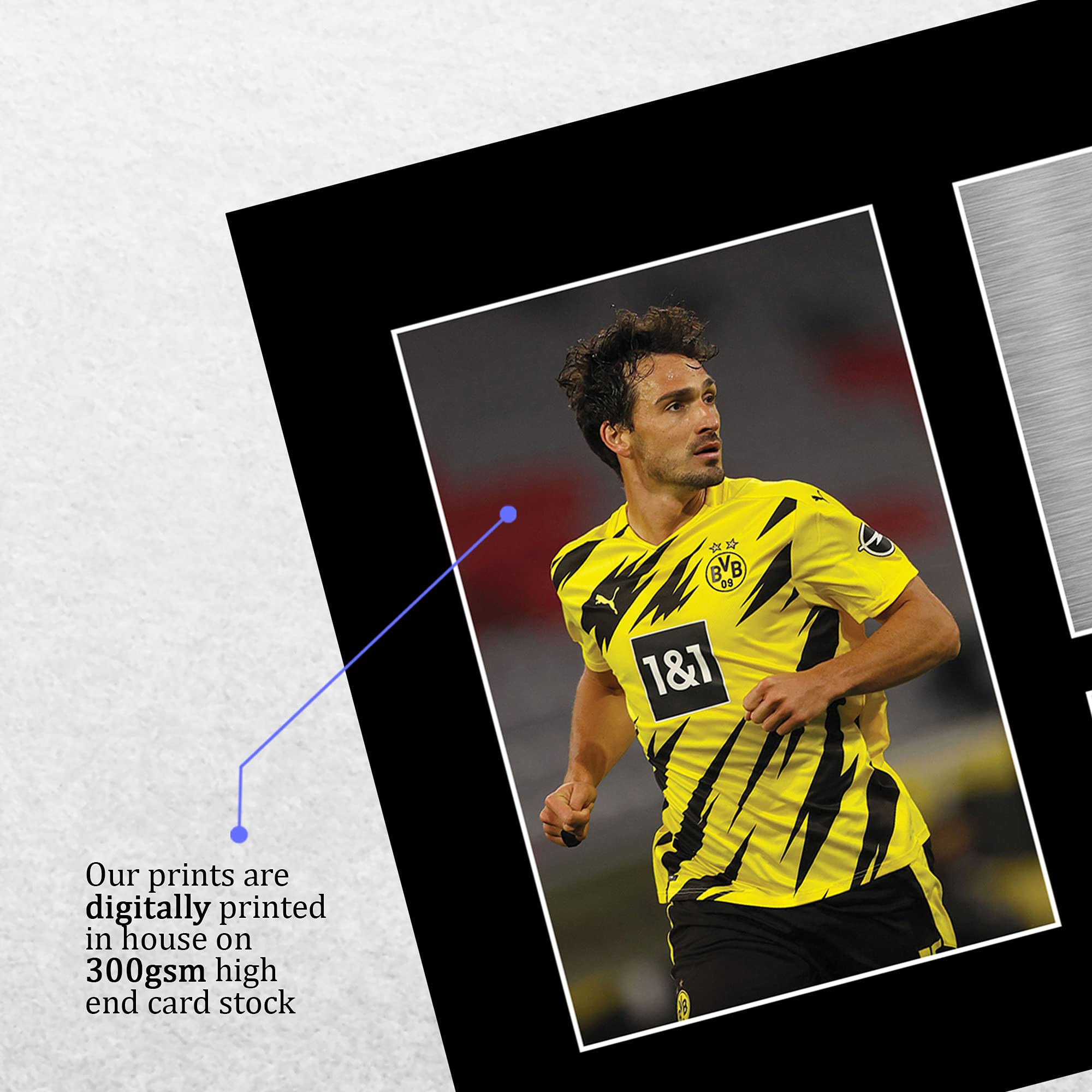 HWC Trading A4 Mats Hummels Borussia Dortmund Gifts Printed Signed