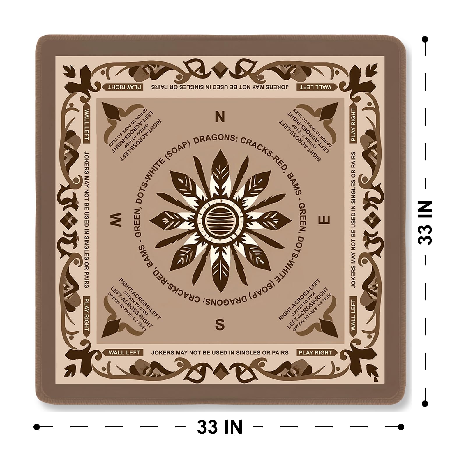 Tapis de Mahjong (Marron)