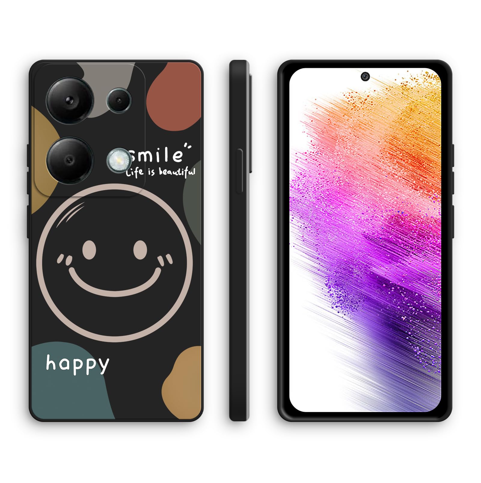 XINYEXIN Cover per Xiaomi 13 Lite, Custodia in Silicone Morbido