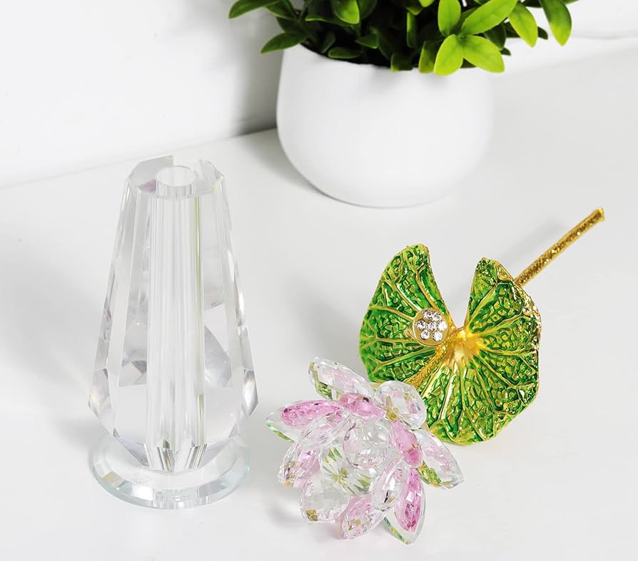 一点モノ 蓮（ハス）の花と鯉 オブジェ ガラス工芸 インテリア 置物 ガラス細工 61epgvNnJ8L._UF894,1000_QL80_.jpg