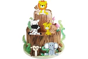 Dohia Jungle Safari Animal Cake Topper