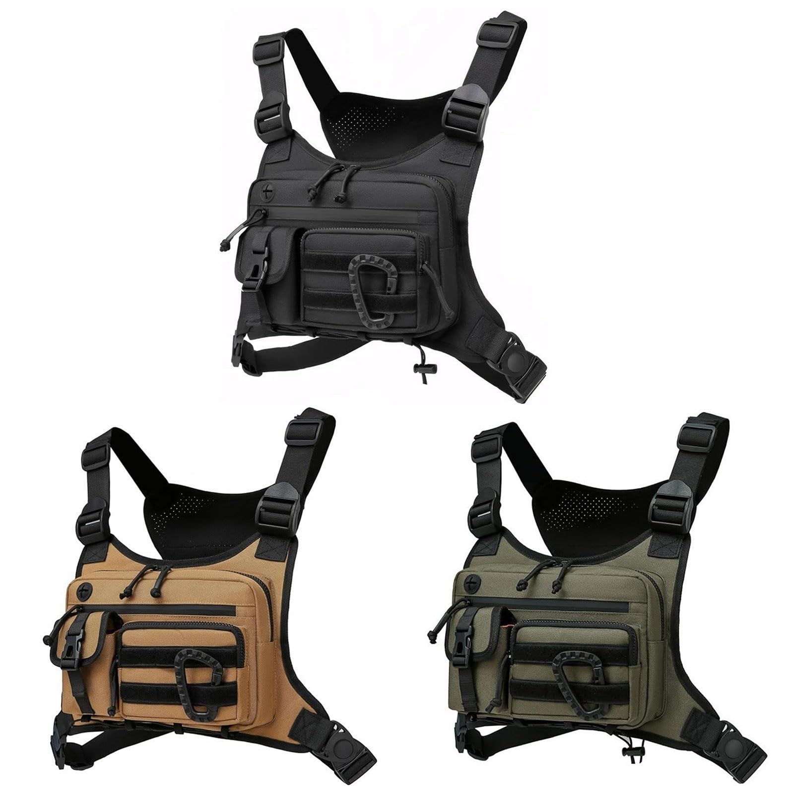 Tacticals Bolsa de pecho para correr entrenamiento senderismo chaleco táctico para hombres