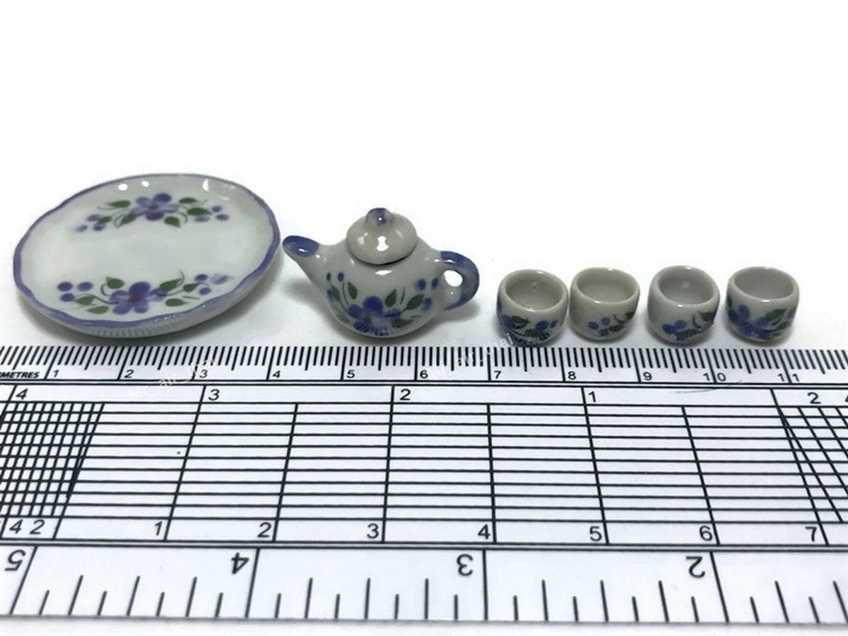 Mini-Teetassen-Set Aus Metall – Vintage Stil Für Puppenhaus, Deko Oder Fotos