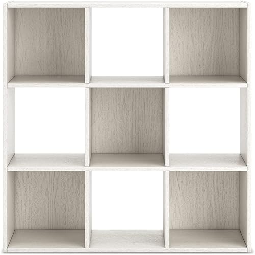 Miniatura 281 de Signature Design by Ashley Paxberry Coastal - Organizador de almacenamiento o librero moderno de 6 cubos, color blanqueado, diseño costero