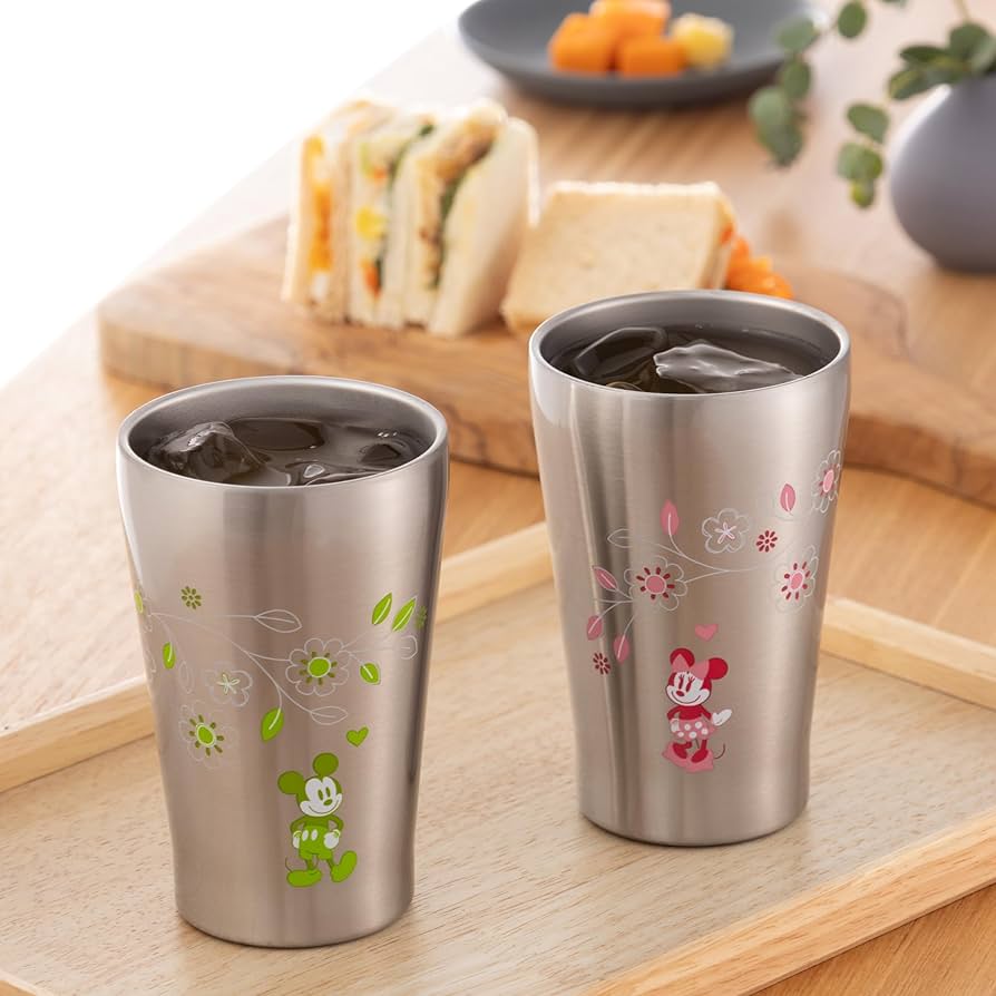 Amazon｜maebata Disney ミッキー＆ミニー フラワー ステンレス