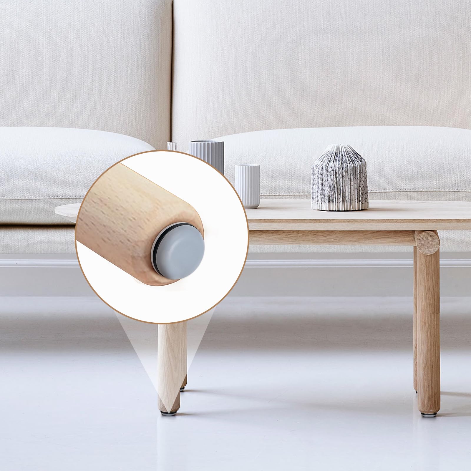 Lot De 20 Patins Adhésifs Pour Meubles - Patins En PTFE Pour