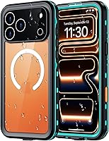Vista 22 de Red2Fire Funda impermeable para iPhone 16, protector de pantalla integrado y protector de cámara, compatible con MagSafe, cuerpo completo a prueba