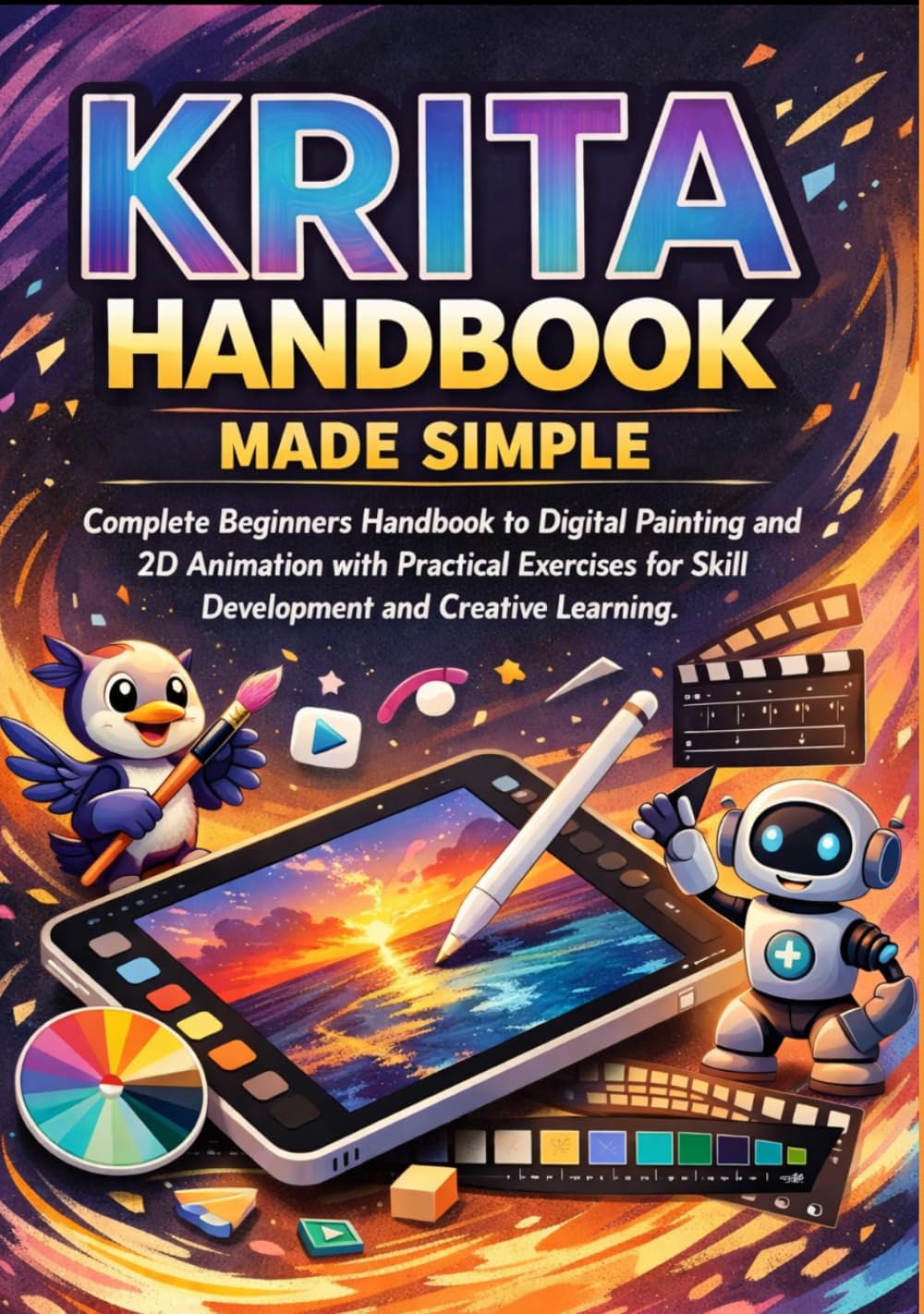 Krita Handbook Made Simple: Complete Beginners Handbook to Digital Painting and 2D Animation with Practical Exercises for Skill Development and Creative Learning