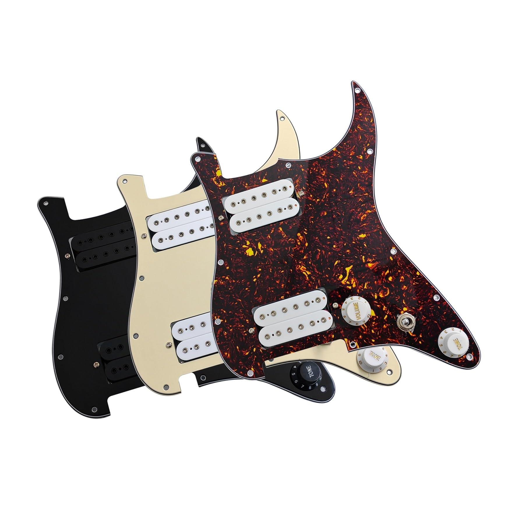 Pickguard Do Gitary Elektrycznej Pickup HH Wstępnie Podłączony Zespół Obwodu Niestandardowy Ton