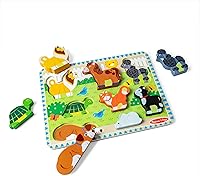 Vista 10 de Melissa & Doug dinosaurio Chunky Rompecabezas de madera, Multicolor