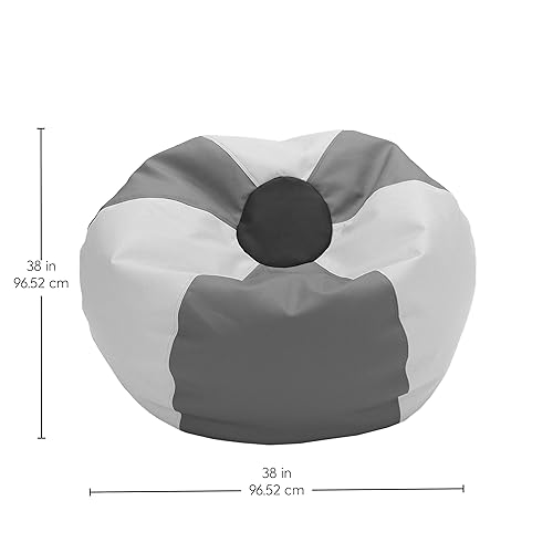 Miniatura 3 de Factory Direct Partners 13022-272 SoftScape Classic - Puf jumbo universitario de 38 pulgadas, color carmesínegro