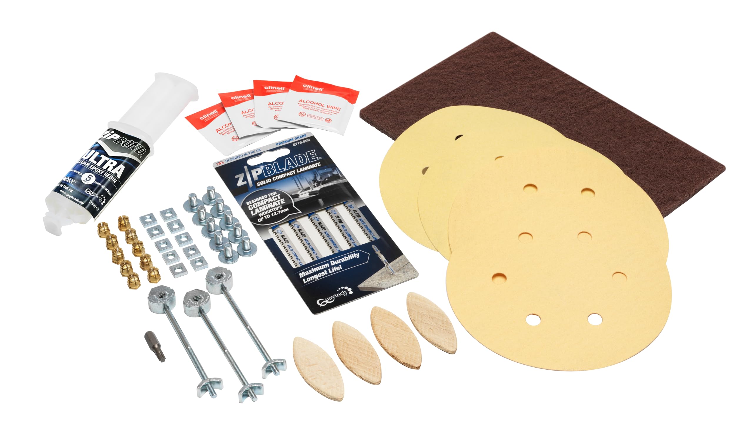 ZipboltZIPBOLT Ultimate Fixing kit for Solid Compact Laminate worktops