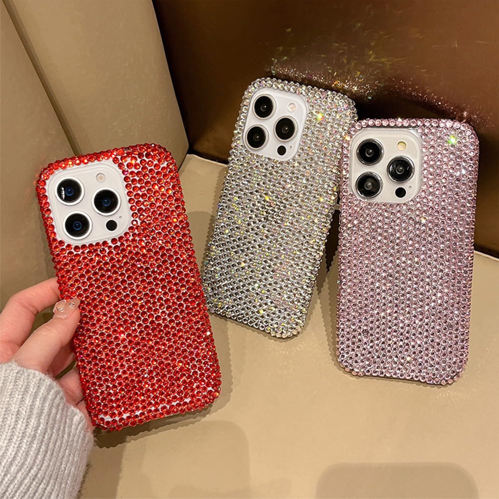 FIFTHAVE Etui ze smyczką na telefon komórkowy iPhone 13 Pro, błyszczące etui na telefon komórkowy do iPhone 13 Pro, z paskiem, diamentowe etui ochronne, ze sznurkiem ochronnym, luksusowe, błyszczące