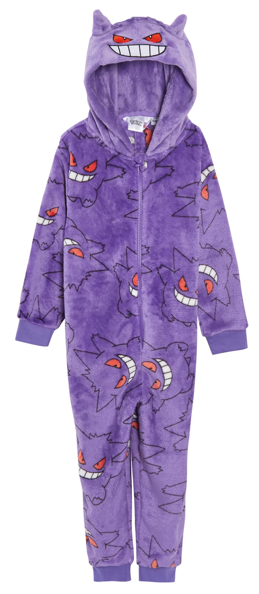Pokémon Boys Gengar Kids Pokemon Hooded Onesie 9-10 Years