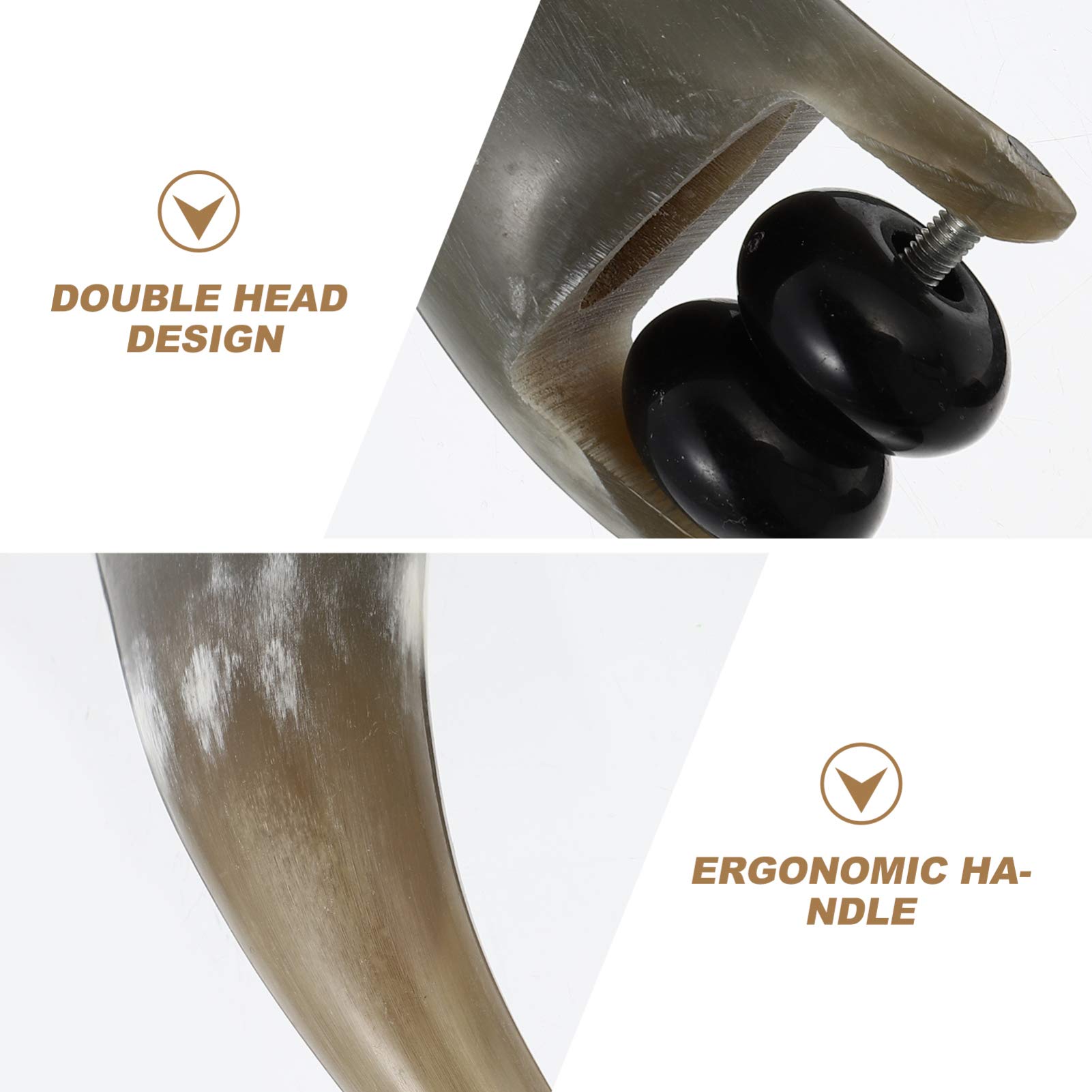 Beaupretty 3 Piezas Rueda De Masaje Rodillo De Masaje Herramienta De De Cuello Rodillo De Cuerpo Rodillo De Jade Para La Cara Equipo Rodillos El Punto De Los Cuernos De Buey Black
