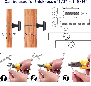 Ravinte 25 Pack 1-3/16 Inch Matte Black Kitchen Square Cabinet Knobs Solid Drawer Pulls Black Single Hole Kitchen Cabinet Hardware Knobs for Cabinets and Drawers