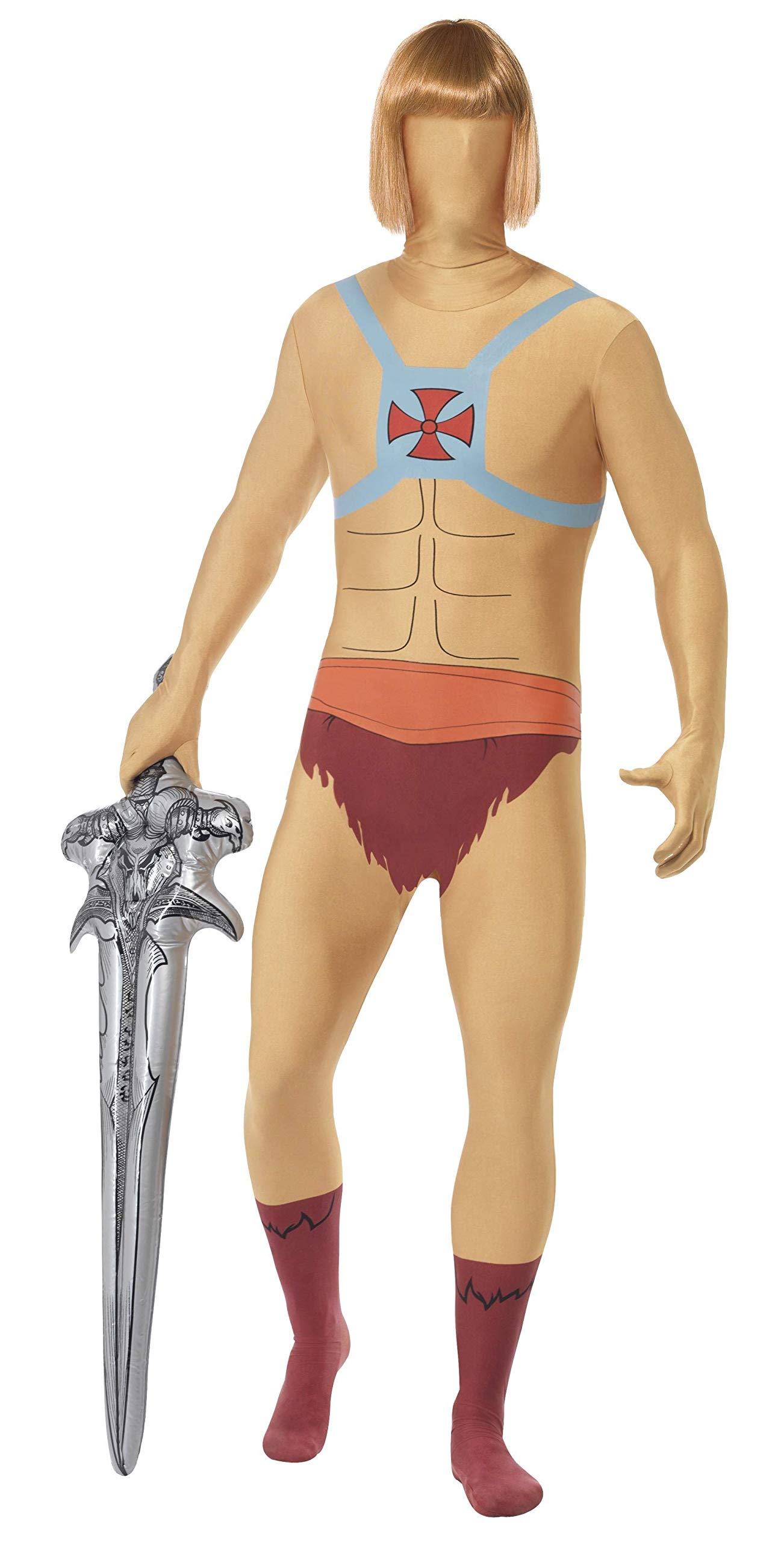 Smiffys Men's Knight Second Skin Suit, Size: M, Colour: Multi, 27005