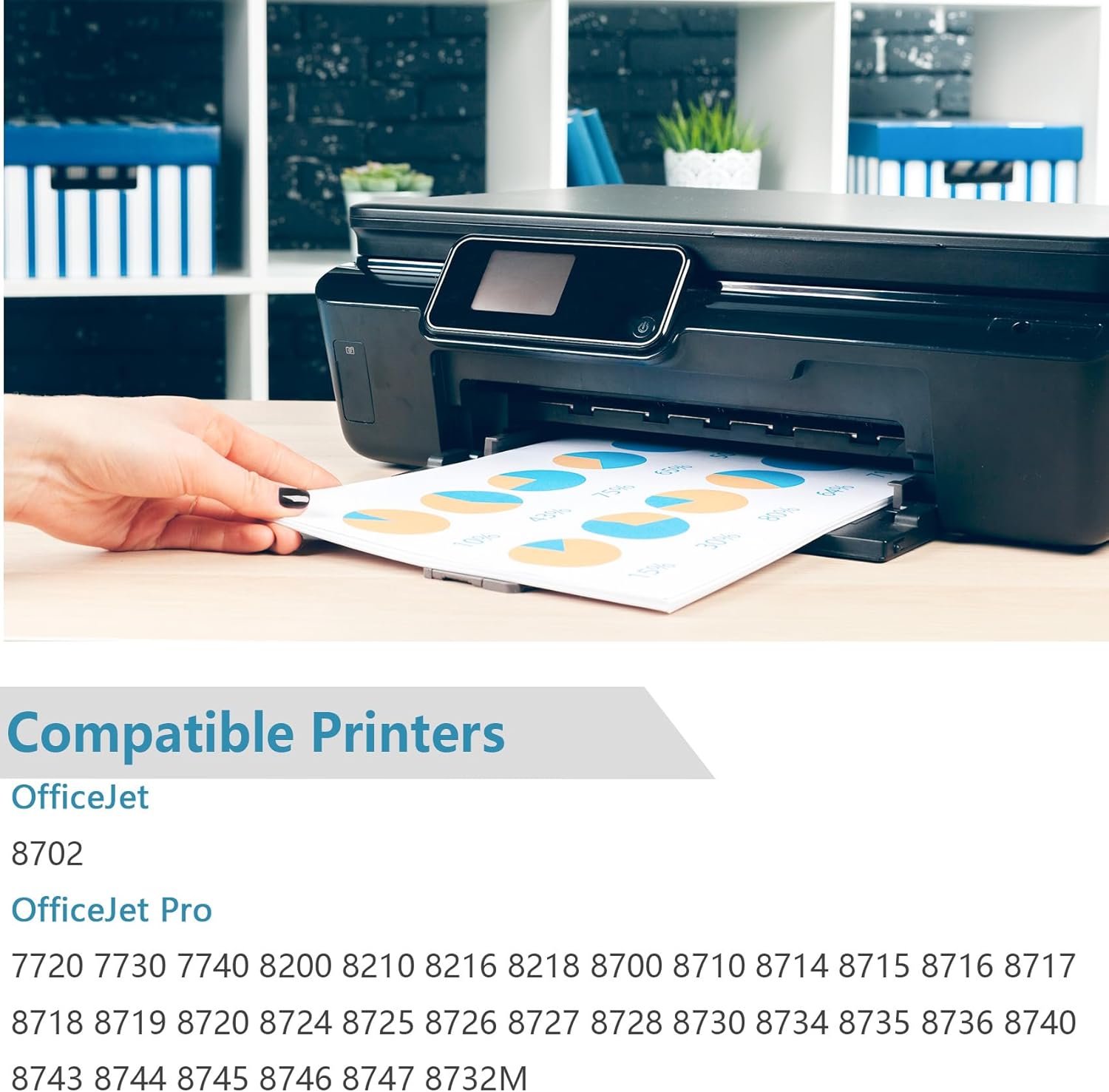952 XL Ink Cartridge Combo Pack Compatible for HP 952XL for HP952 HP952XL for OfficeJet 8702 Pro 8710, 7740, 8720, 8725, 8210, 8715, 8740, 7720, 8730, 8216, 8700, 8200, 8716 Printers, C/M/Y/K, 4-Pack