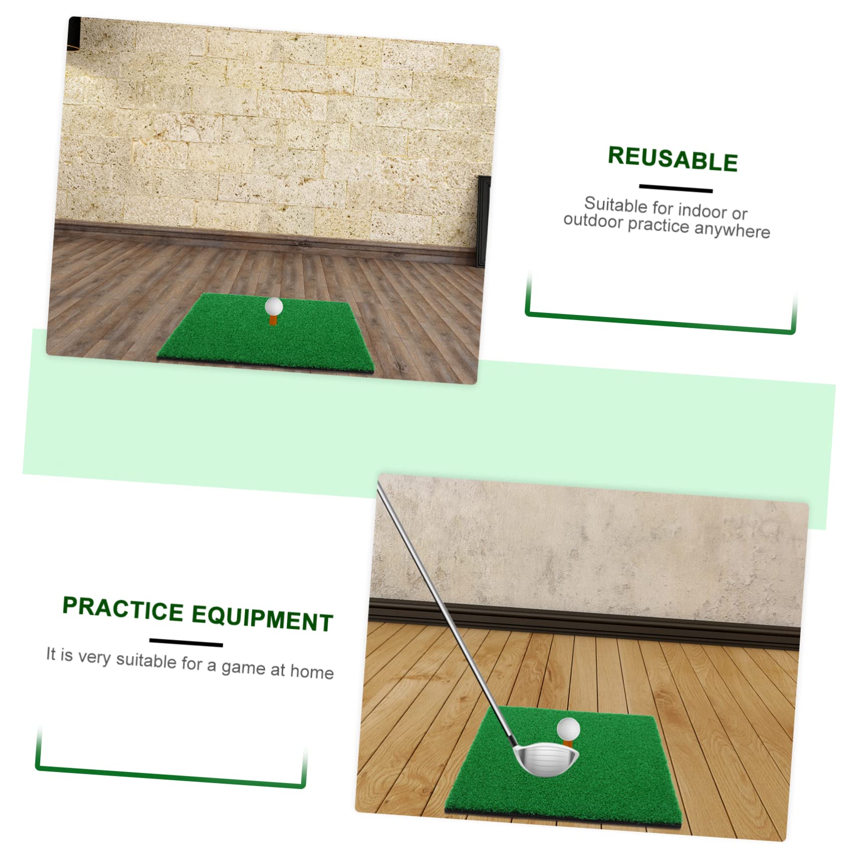 Toddmomy Portable Golf Practice Mat True Turf Hitting Surface for Outdoor Training Durable Practice Pad for Beginners and Advanced Golfers for Backyard and Patio Use