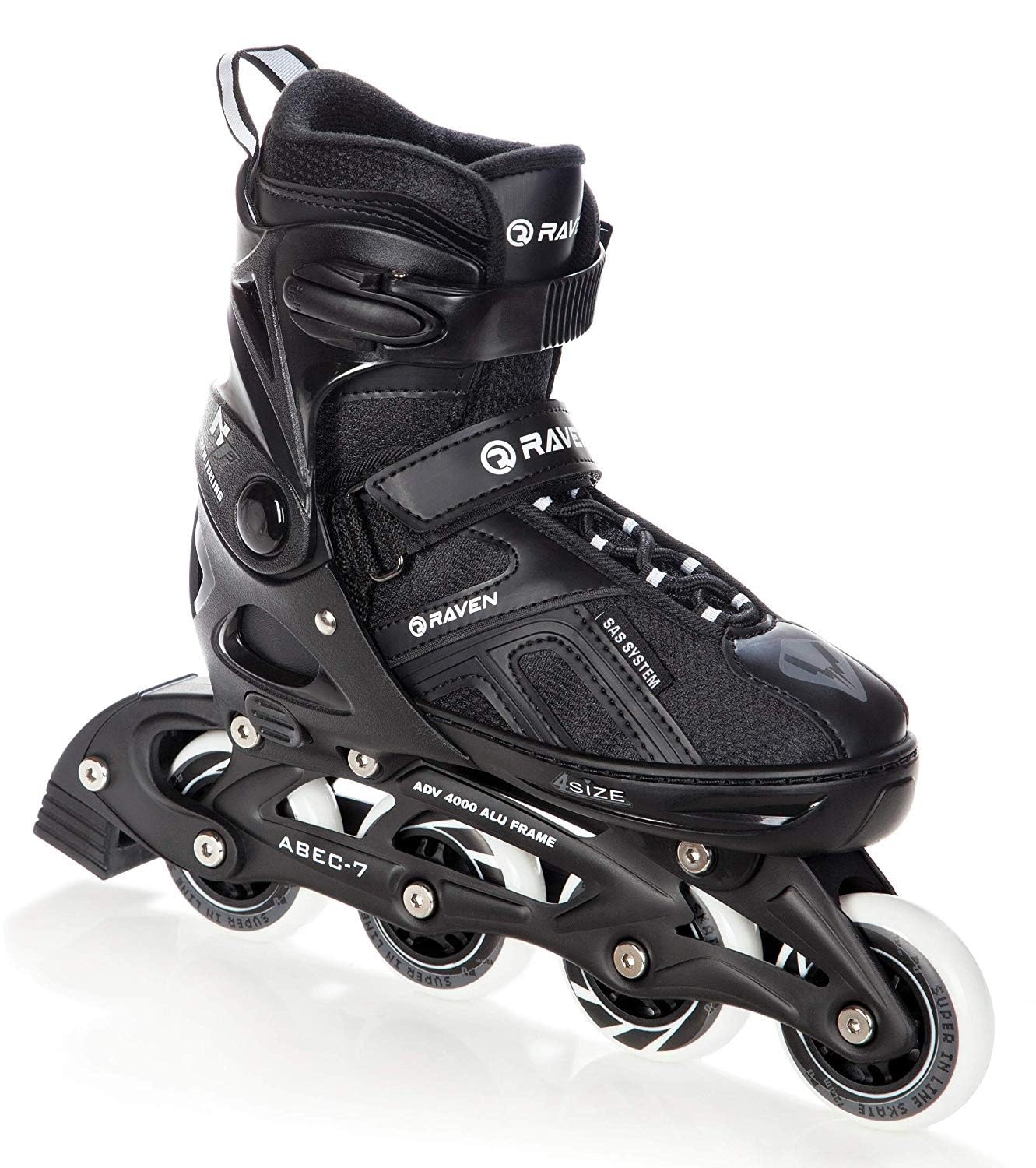 Pattini Inline Raven Pulse Regula 2in1 PRO Black Lame Hockey Ghiaccio