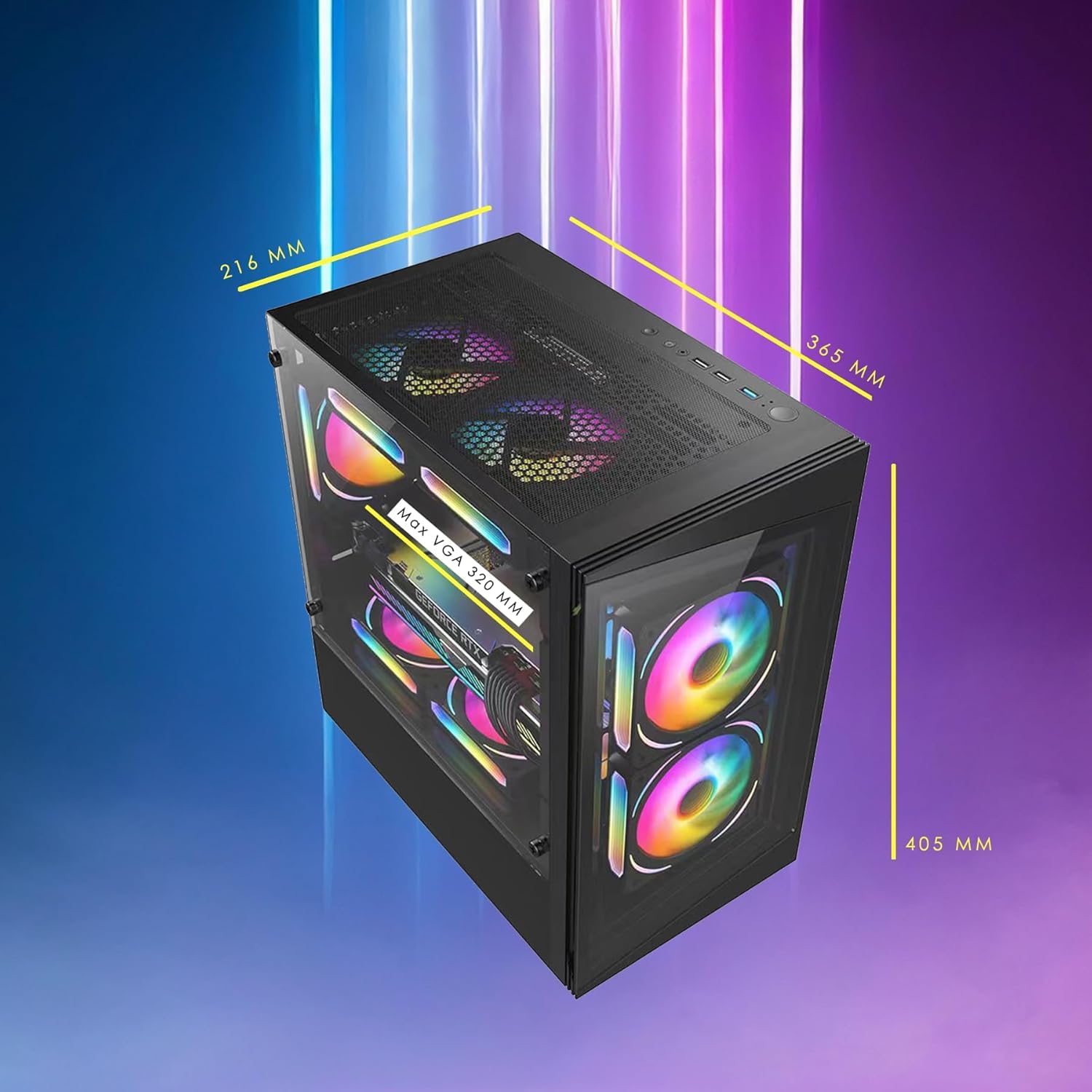 ionz Gaming PC - AMD Ryzen 5 5500, RTX 3050 6GB Graphics