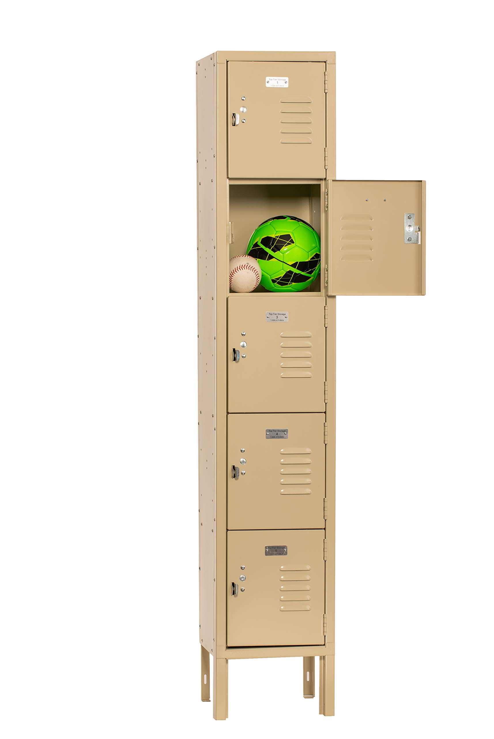 Five Tier Box Locker 12-Inch Wide 5-Feet High 12-Inch Deep