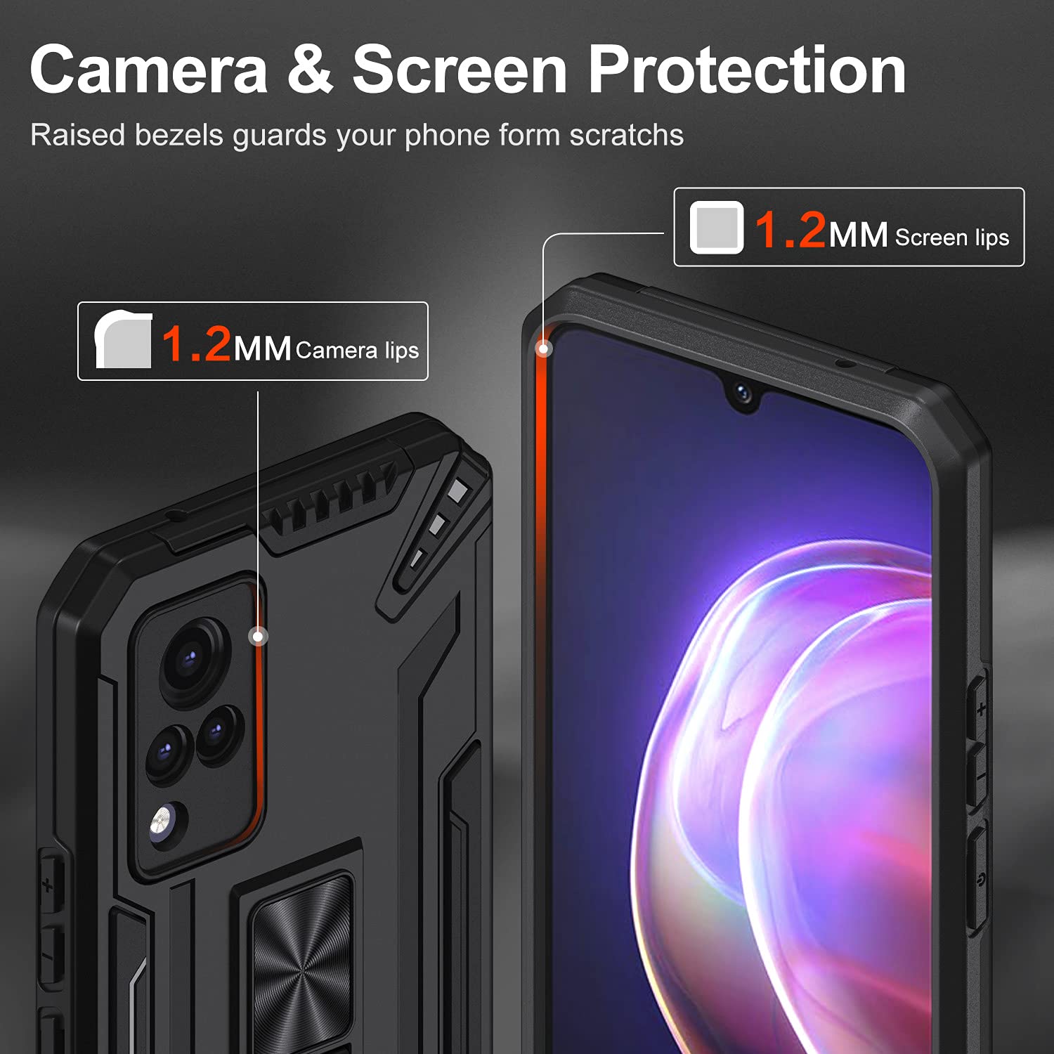Ivoler Klar Schutzhülle Für Vivo V21 5G — Transparent & Stoßfest — TPU Mit Erhöhten Rändern