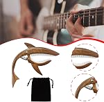 Generic Guitar Shark Capo Guitar Accessory with Velvet Pouch Quick