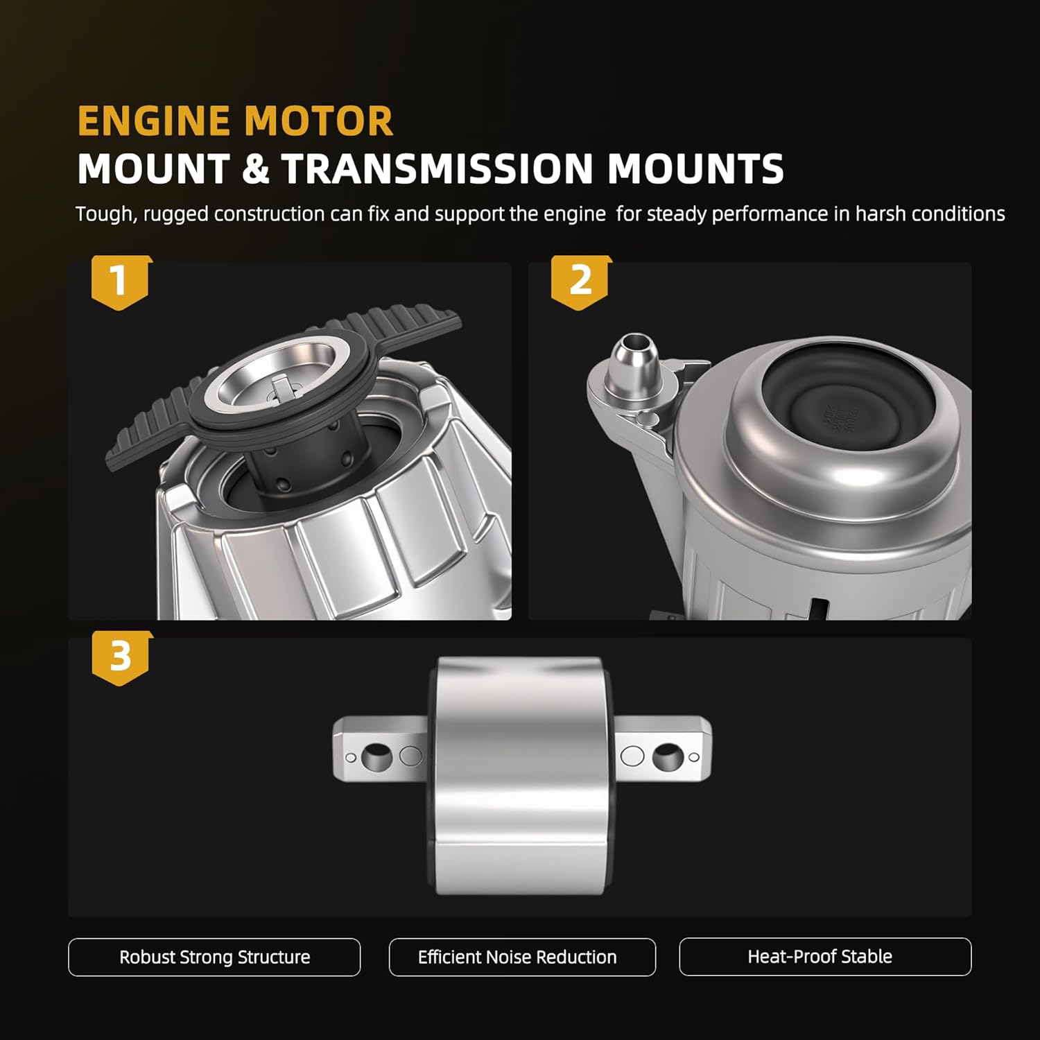 Engine Motor Mount Transmission Bracket Kits, for Mercedes-Benz C230 2008-2009, C250 2010-2012, C300 2008-2011, C350 2008-2015, E350 2010-2016, E400 2014-2017, #OE 2042400917 2122400418