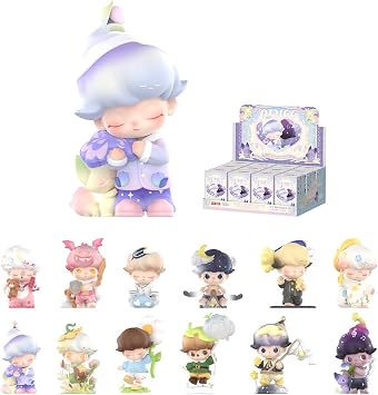 POP MART DIMOO Weaving Wonders Series Figures, 12PCs DIMOO Blind Box Figures, Random Design Action Figures Collectible Toys Home Decorations, Holiday Birthday Gifts, Whole Set