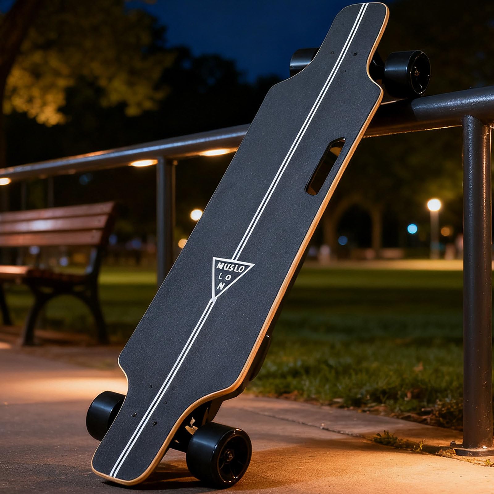Patineta EléCtrica Longboard Todoterreno De 350 W - Control Remoto con Ajuste De 4 Velocidades, Pantalla De Potencia, Ideal para Exploradores Al Aire Libre 15km
