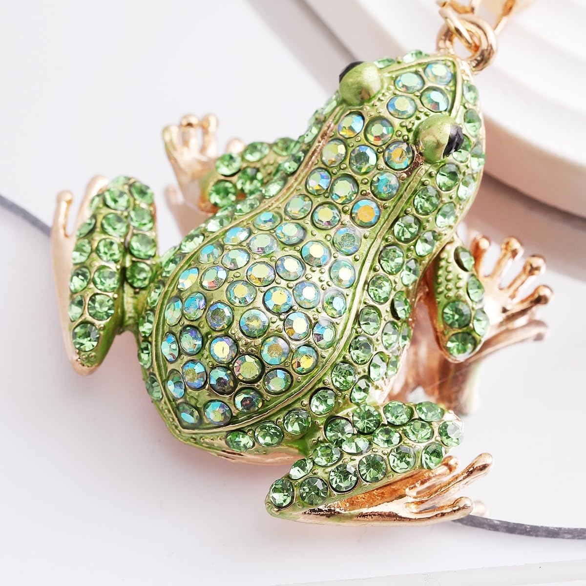 Rhinestone Bag Charm Keychain Crystal Purse Charms for Handbags image 3