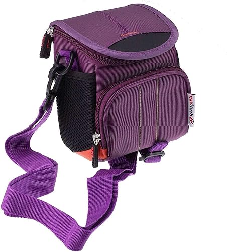 Miniatura 4 de Navitech Bolsa de viaje para binocular portátil de protección morada, compatible con prismáticos compactos AHFLRITO