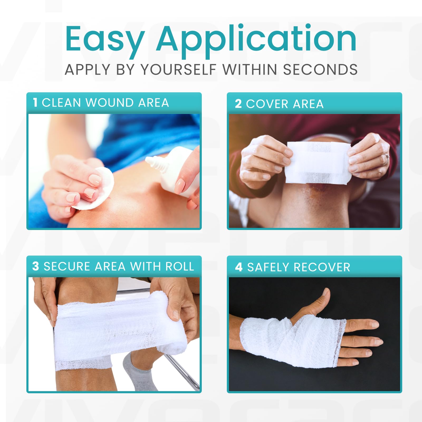 Vive Care XL Gauze Wrap Roll for Wounds (12 Count) Large Sterile Rolls — Amazon image 8