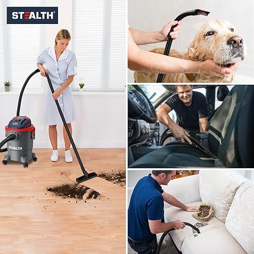 Miniatura 7 de Stealth Aspiradora húmeda 3 en 1, aspiradora portátil con soplador, manguera de 1-14 pulgadas, ECV05P1