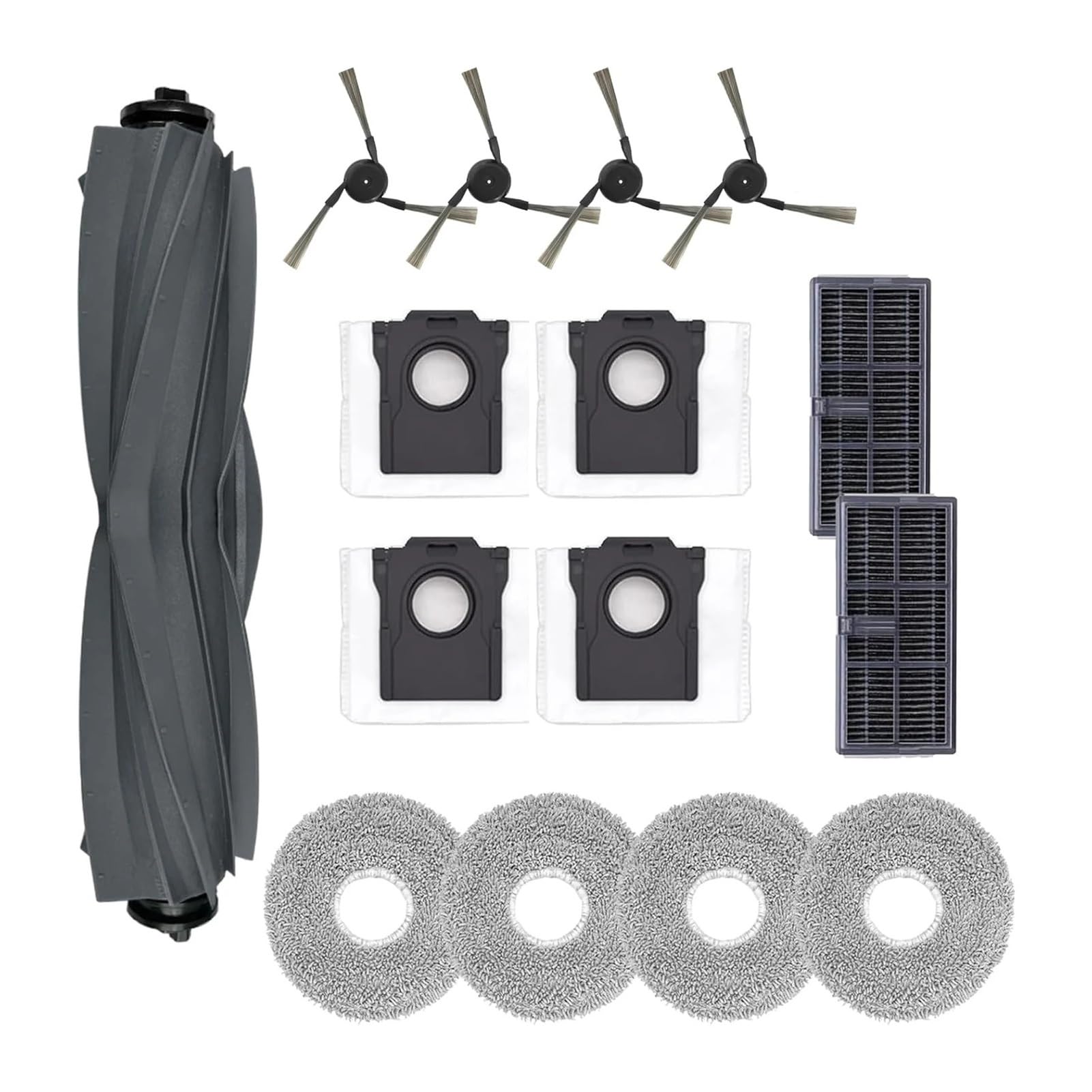 Dirlux Compatible for Dreame X40 Ultra L40 Ultra S20 Pro Ultra and MOVA P10 Ultra Robot Vacuum Cleaner 15-Piece Spare Parts Kit