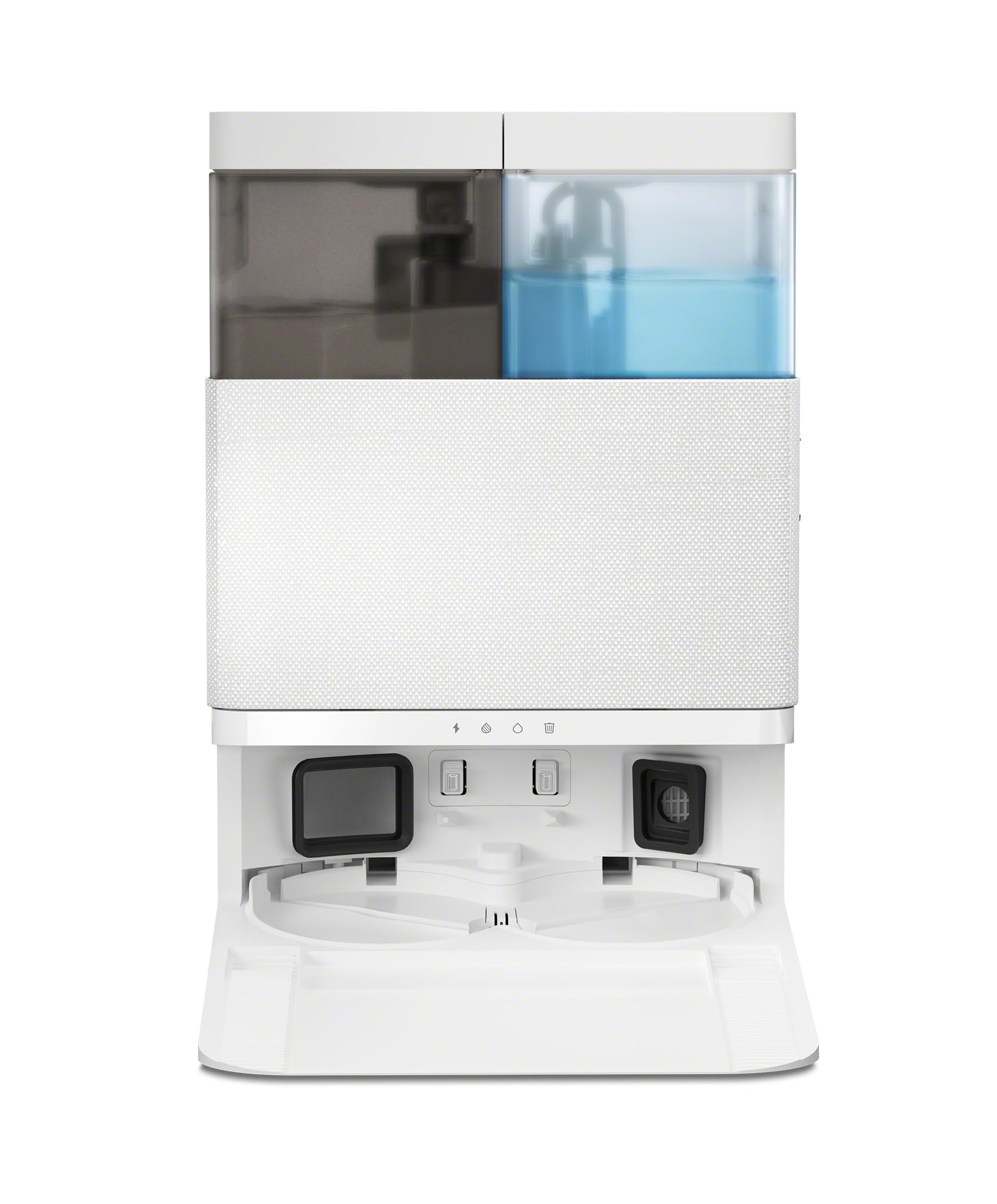 iRobot Roomba Plus 405 Combo + Stazione AutoWash, Robot Aspirapolvere Lavapavimenti, LiDAR, Rilevamento Tappeti, Previsione Pulizia Pavimento, DualClean, SmartScrub, Controllo Vocale e App, Bianco