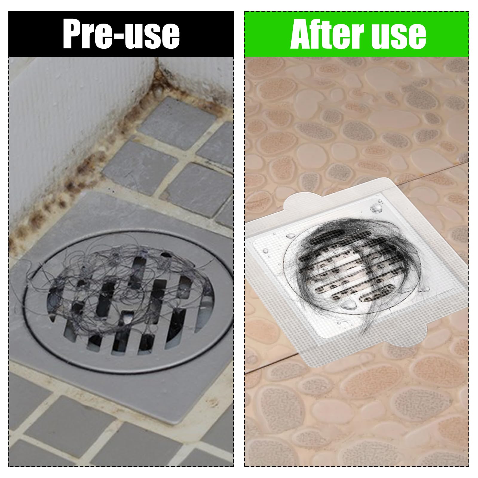 Atrapapelos Para Ducha - 30 Piezas Con Rascador, Evita Obstrucciones
