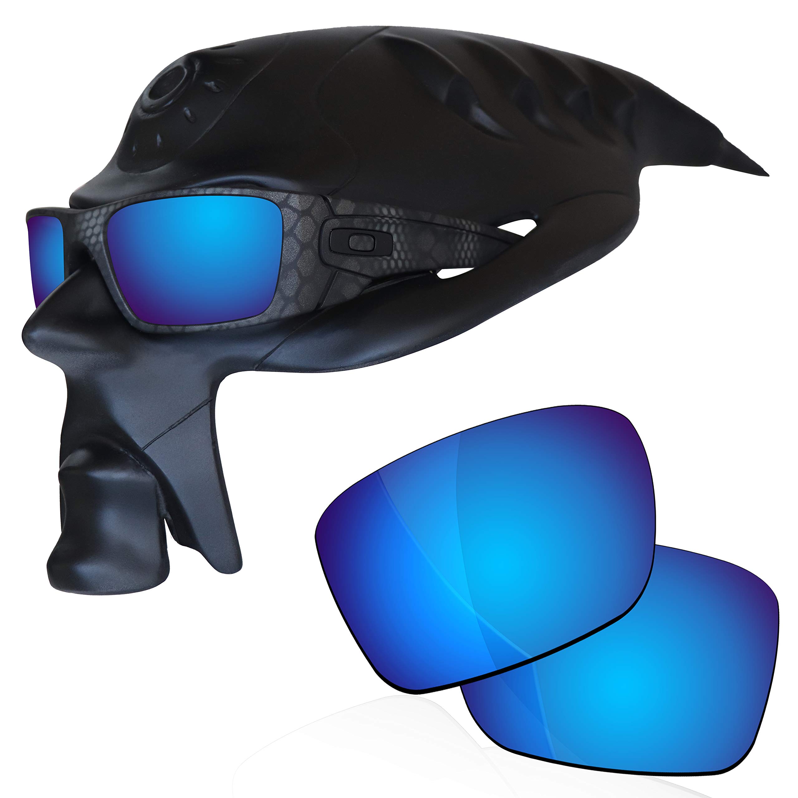 RockShell Polarized Lenses Replacement for Oakley Fuel Cell OO9096 Sunglasses - Ice Blue