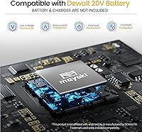 Vista 8 de Cepilladora manual inalámbrica compatible con batería Dewalt de 20 V MAX (solo herramienta), motor sin escobillas de 16000 RPM, cepilladora