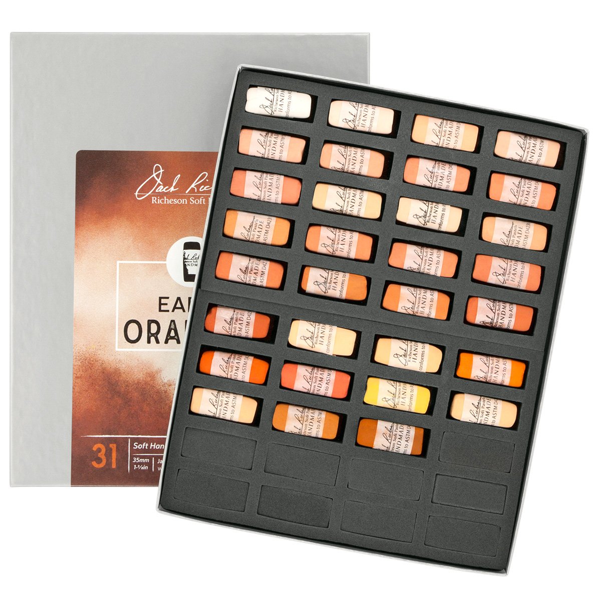 Jack Richeson Hand Rolled Soft Pastels Color Value Earth Oranges