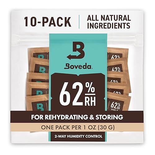Boveda 62% RH Size 8-10 Pack Two-Way Humidity Control Packs