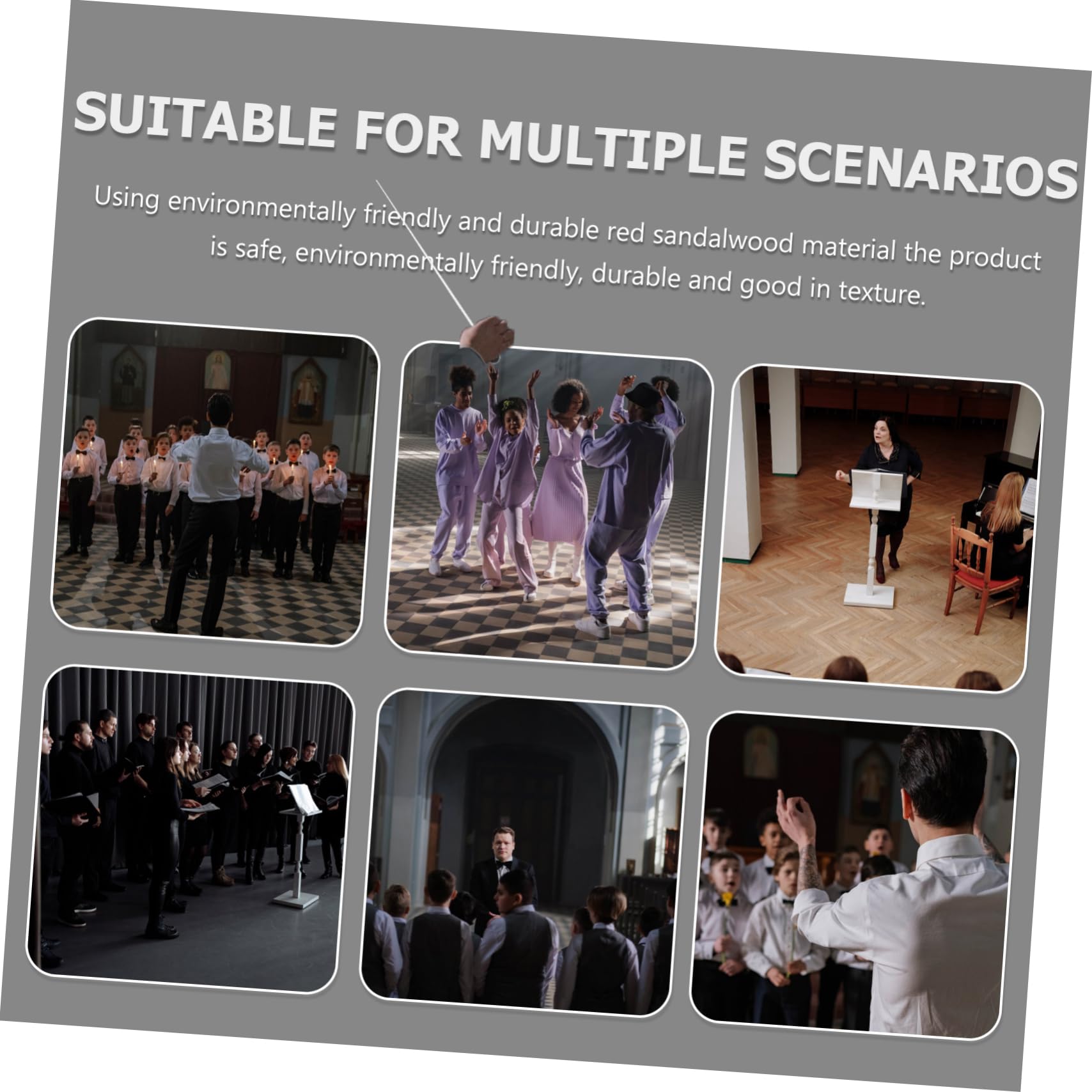 FAVOMOTO 2pcs Music Conductor Orchestra Material for Senior Marching Band Conducting