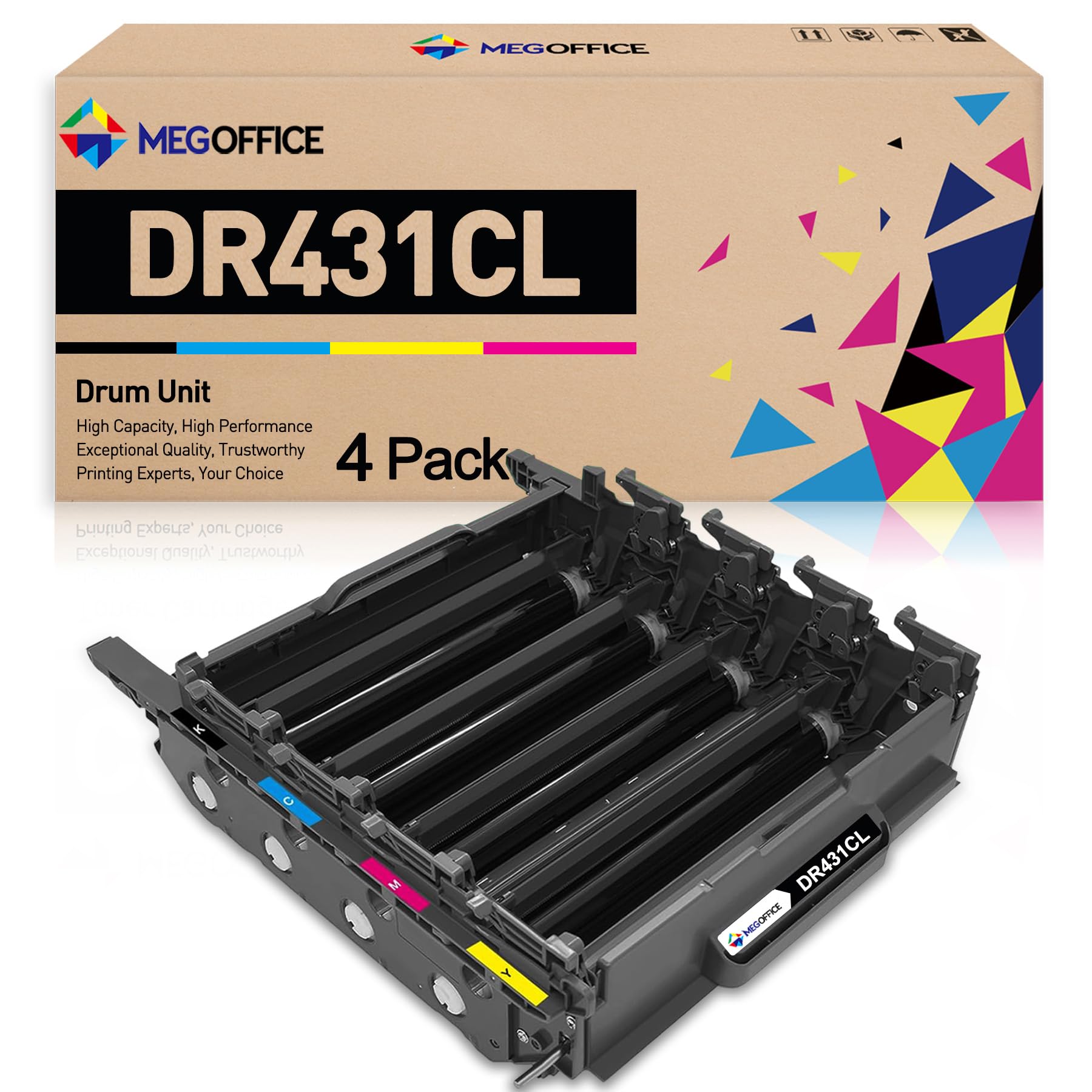 MEGOFFICE Compatible DR431CL Unit Replacement for dr 431 cl Color for Brother TN436 TN433 TN431 MFC-L8900CDW MFC-L8905CDW HL-L8360CDW HL-L8260CDW