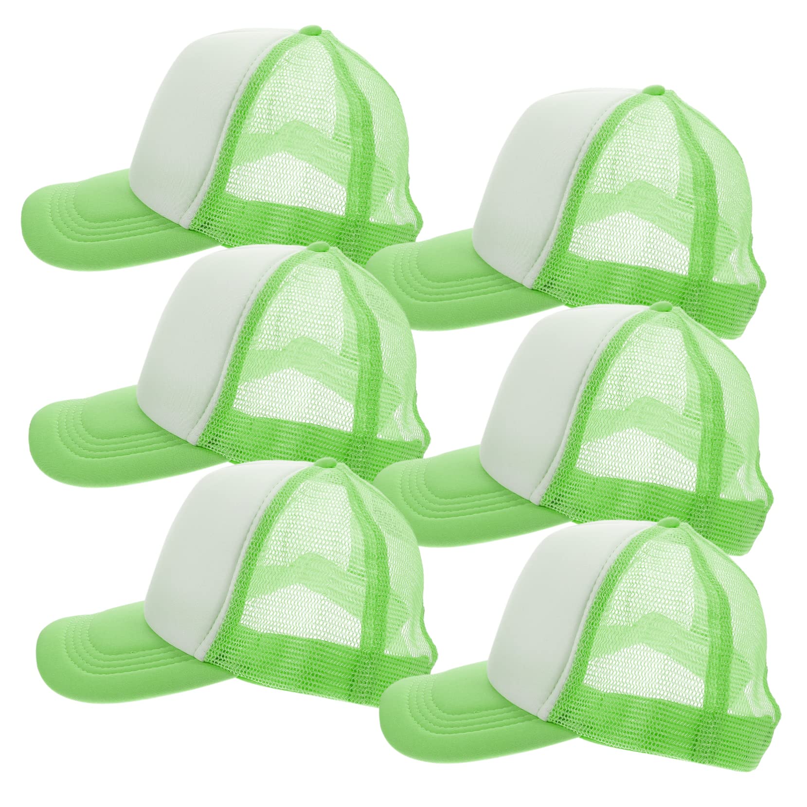 Gatuida Gorras de Béisbol Ligeras y Ajustables de Malla Verde 10 para Sublimación Transferencia Térmica Ideales para Ciclismo y Camping