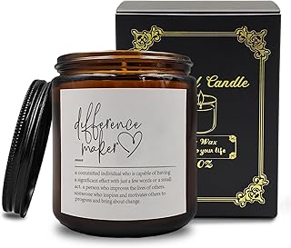 Difference Maker Candle, Farewell Gifts for Coworkers, Mentor Teacher Appreciation Gift, Coworker Leaving Appreciation Retirement Gifts, Retirement Candle Soy Scented Jar Candles