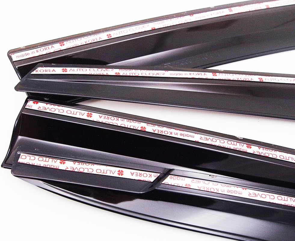 AUTOCLOVER Smoked Window Visor Sun Rain Vent Guard 4p for 2017~2019 Hyundai Ioniq Hybrid