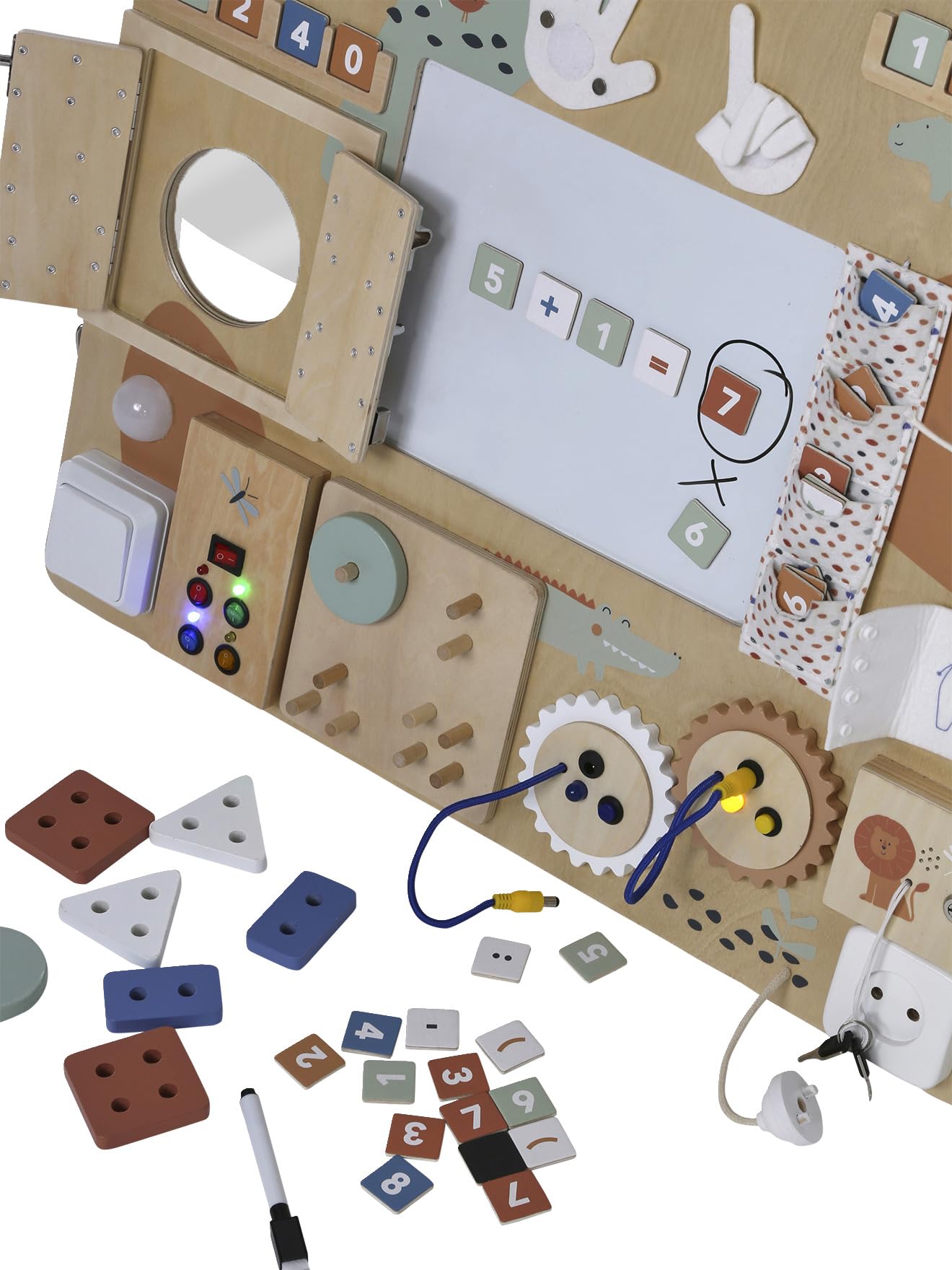 VERTBAUDET Planche d'apprentissage Multi activités en Bois FSC® Bois TU
