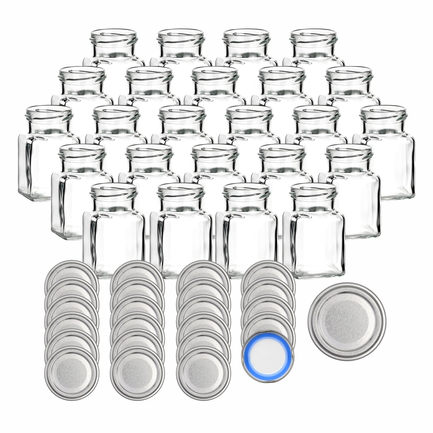 Gouveo Lot De 12 Bocaux De Conservation En Verre Avec Couvercle