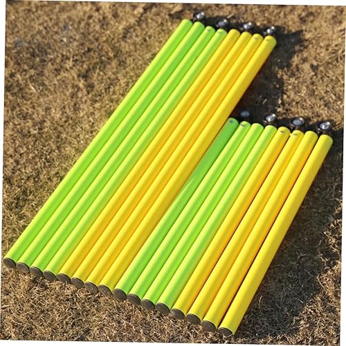 Miniatura 5 de BESPORTBLE 2 unids plegable primavera deportes portátil fútbol atletismo pista de entrenamiento mundial mujeres que acarician bastones agilidad